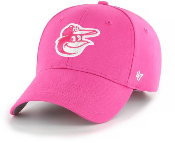 '47 Youth Girls' Baltimore Orioles Basic Pink Adjustable Hat
