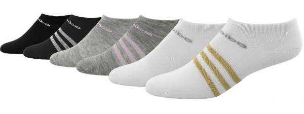 adidas Girls' Superlite No Show Socks - 6 Pack