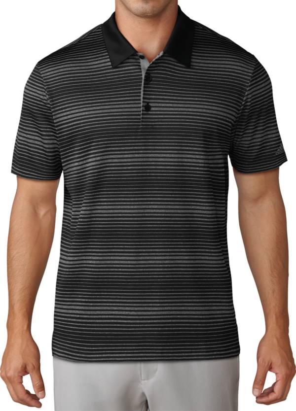 adidas Men's Gradient Heather Stripe Golf Polo