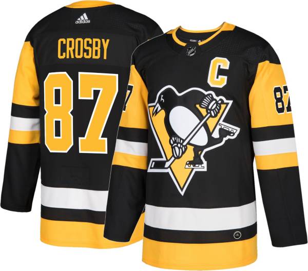 adidas Men's Pittsburgh Penguins Sidney Crosby #87 Authentic Pro Home Jersey