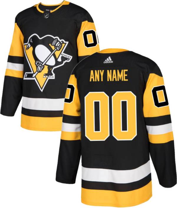 adidas Men's Custom Pittsburgh Penguins Authentic Pro Home Jersey