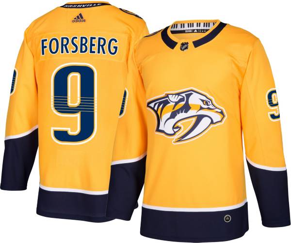 adidas Men's Nashville Predators Filip Forsberg #9 Authentic Pro Home Jersey