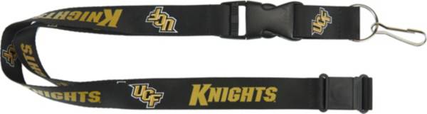 Black University of Central Florida Knights UCF Car Keys ID Badge Holder Lanyard Keychain Detachable Breakaway Snap Buckle 