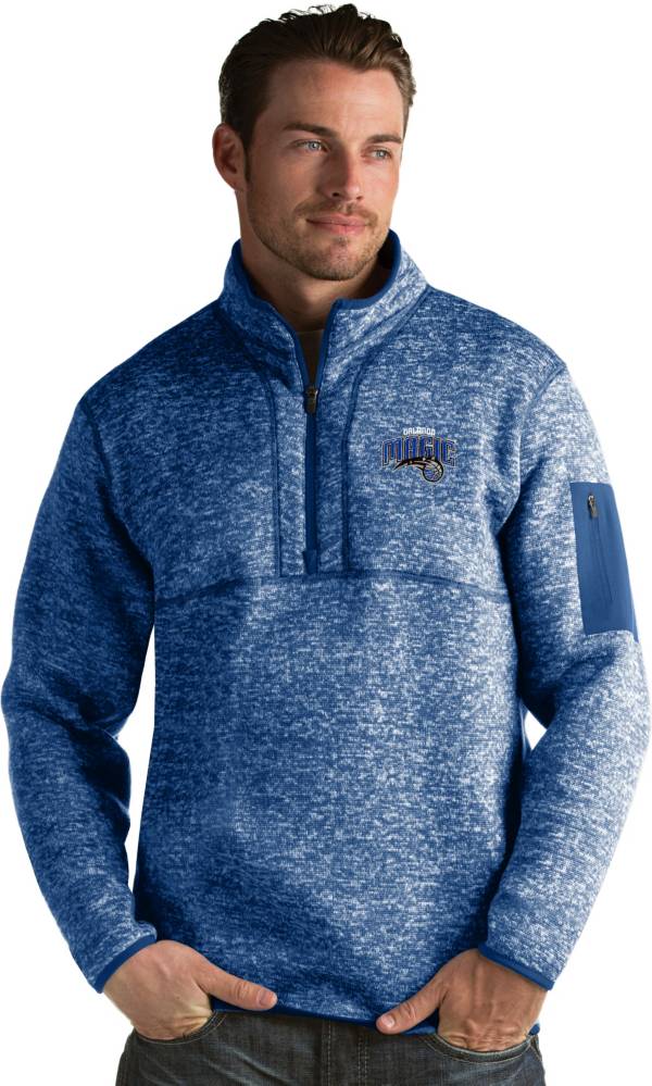 Antigua Men's Orlando Magic Fortune Royal Half-Zip Pullover