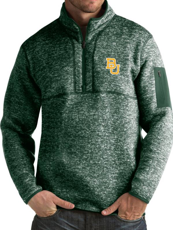 Antigua Men's Baylor Bears Green Fortune Pullover Jacket