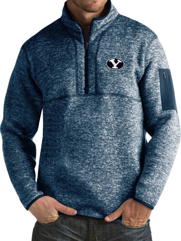 Antigua Men's BYU Cougars Blue Fortune Pullover Jacket