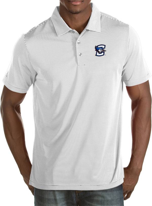 Antigua Men's Creighton Bluejays White Quest Polo