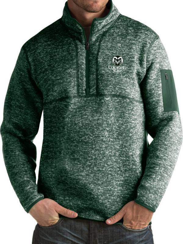 Antigua Men's Colorado State Rams Green Fortune Pullover Jacket