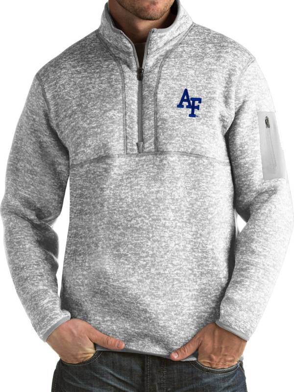 Antigua Men's Air Force Falcons Grey Fortune Pullover Jacket