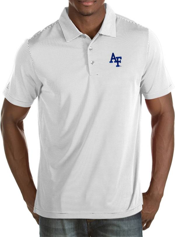 Antigua Men's Air Force Falcons White Quest Polo