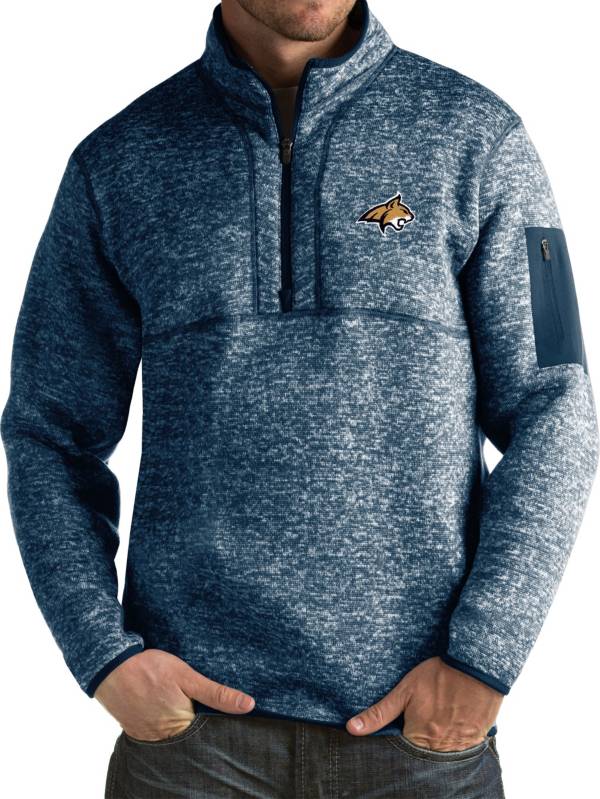 Antigua Men's Montana State Bobcats Blue Fortune Pullover Jacket