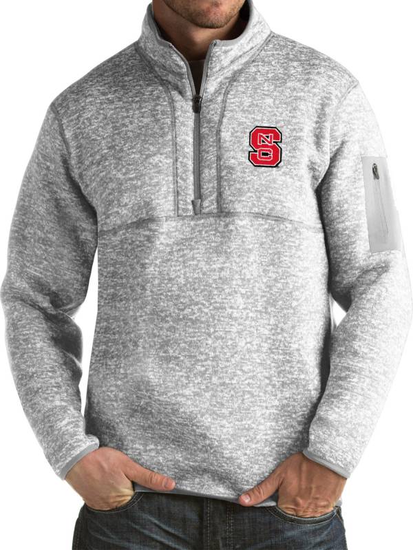 Antigua Men's NC State Wolfpack Grey Fortune Pullover Jacket