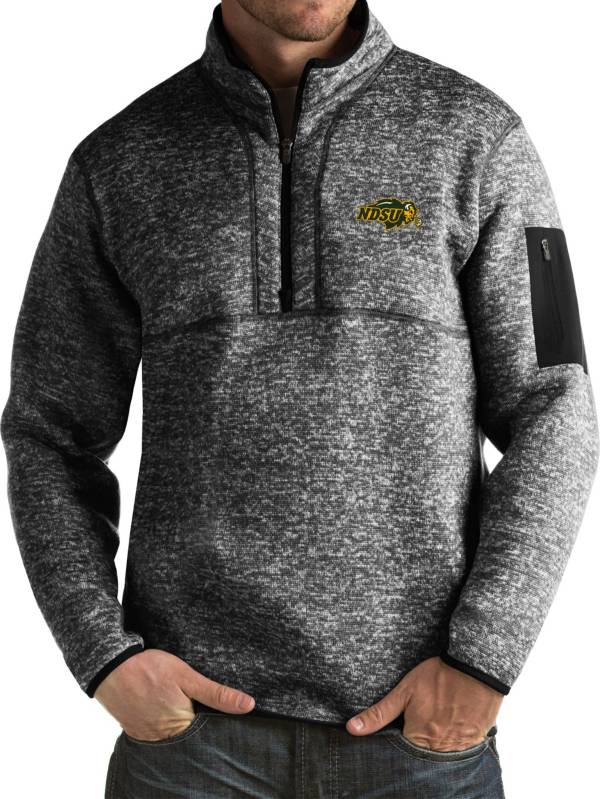 Antigua Men's North Dakota State Bison Black Fortune Pullover Jacket product image