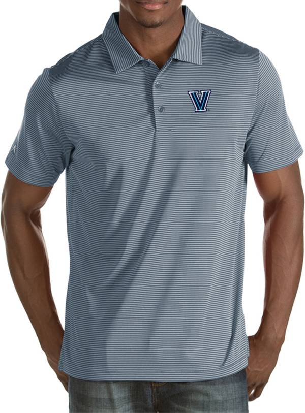 Antigua Men's Villanova Wildcats Grey Quest Polo