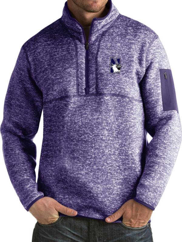 Antigua Men's Northwestern Wildcats Purple Fortune Pullover Jacket