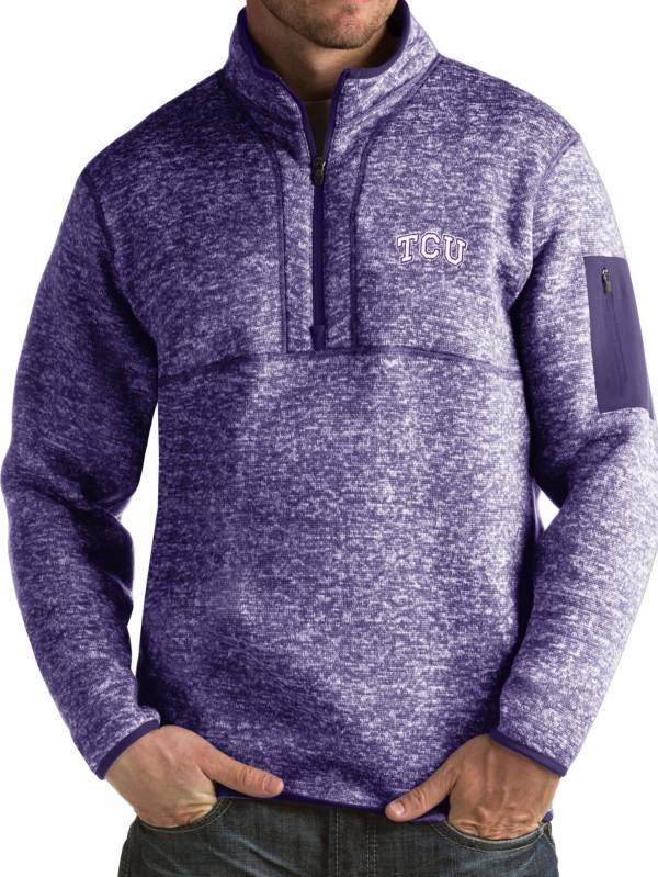 Antigua Men's TCU Horned Frogs Purple Fortune Pullover Jacket