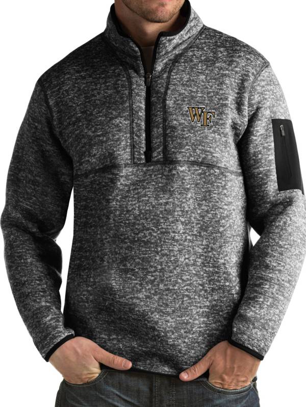 Antigua Men's Wake Forest Demon Deacons Black Fortune Pullover Jacket