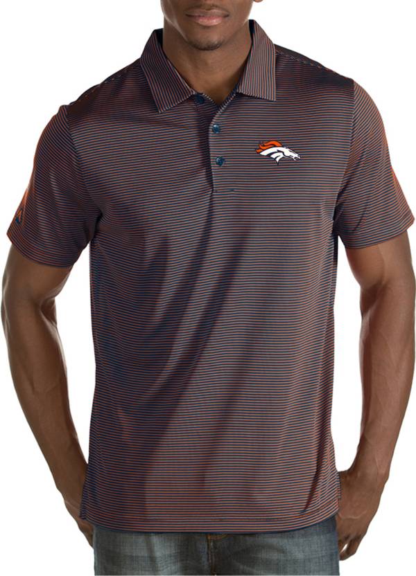 Antigua Men's Denver Broncos Quest Polo