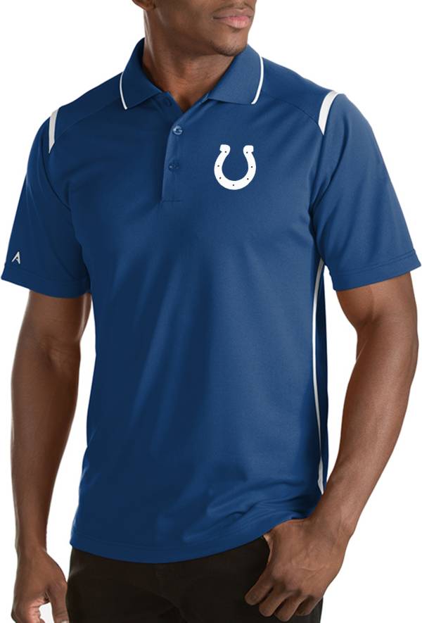 Antigua Men's Indianapolis Colts Merit Royal Xtra-Lite Polo