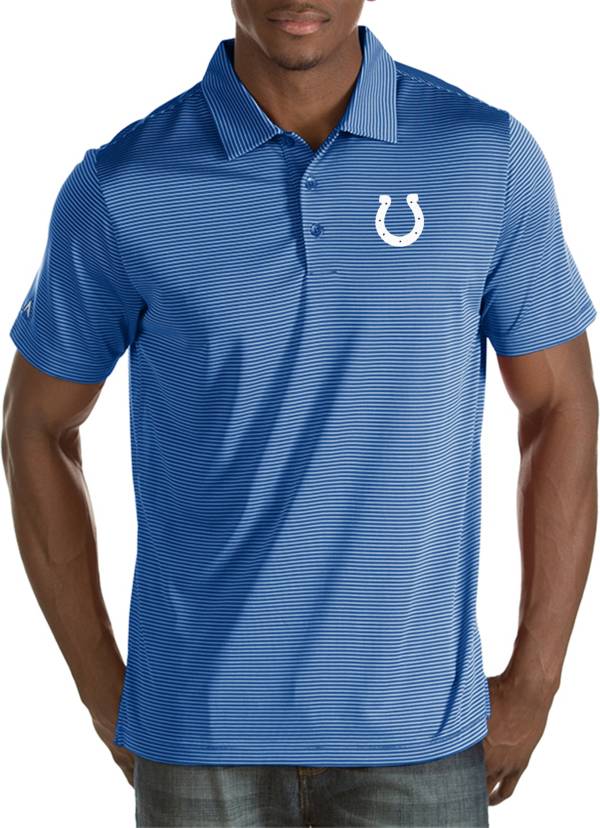 Antigua Men's Indianapolis Colts Quest Royal Polo