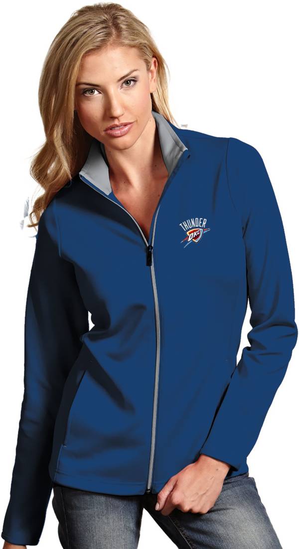 Antigua Women's Oklahoma City Thunder Leader Royal Full-Zip Fleece