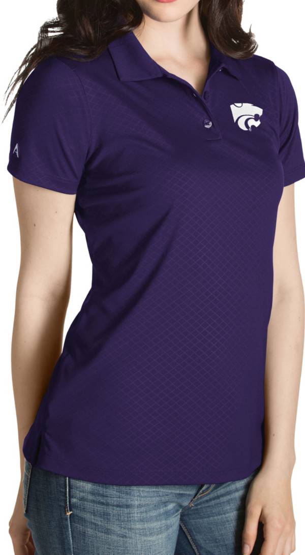 Antigua Women's Kansas State Wildcats Purple Inspire Performance Polo