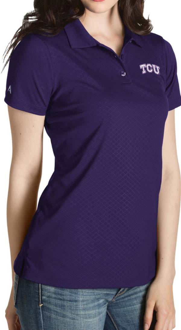 Antigua Women's TCU Horned Frogs Purple Inspire Performance Polo