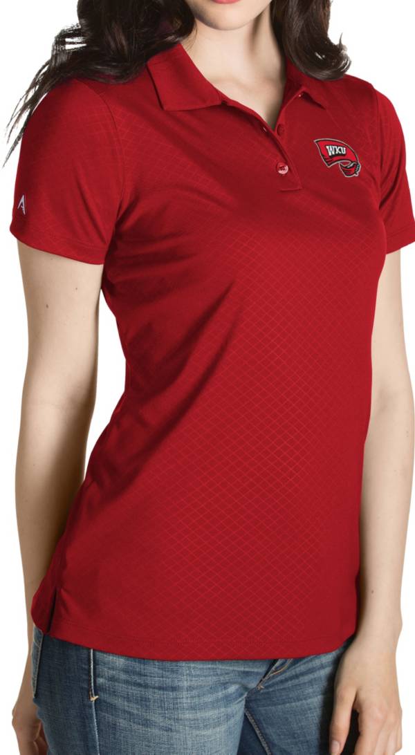 Antigua Women's Western Kentucky Hilltoppers Red Inspire Performance Polo