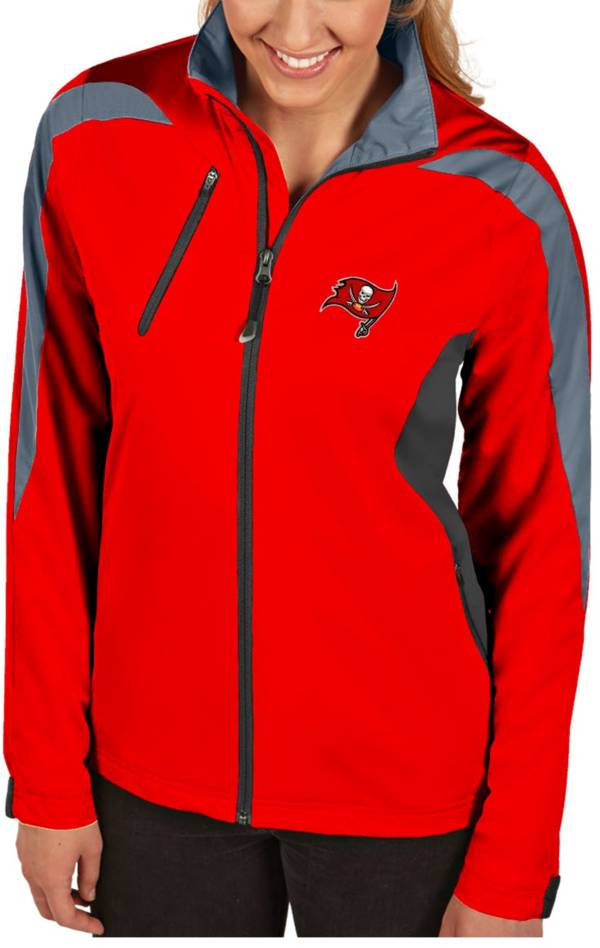 Antigua Women's Tampa Bay Buccaneers Discover Full-Zip Red Jacket