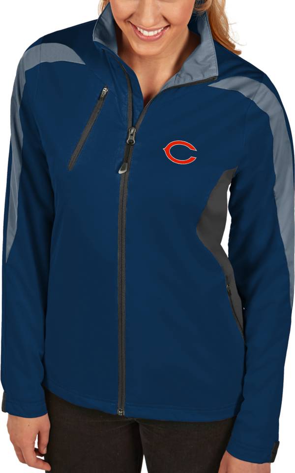Antigua Women's Chicago Bears Discover Full-Zip Navy Jacket