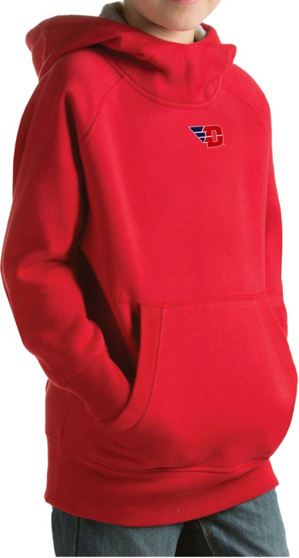 Antigua Youth Dayton Flyers Red Victory Pullover Hoodie