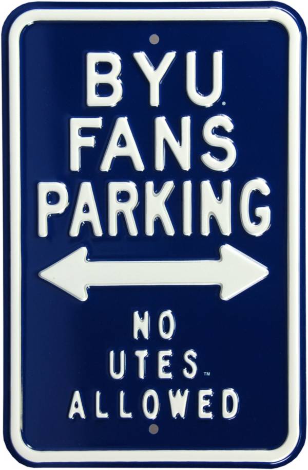 Authentic Street Signs BYU Cougars Parking Sign