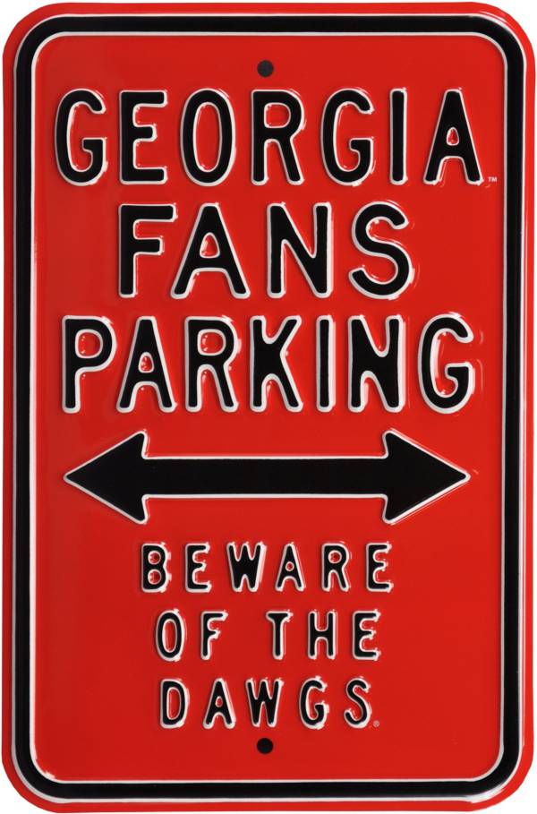 Authentic Street Signs Georgia Bulldogs Parking Sign