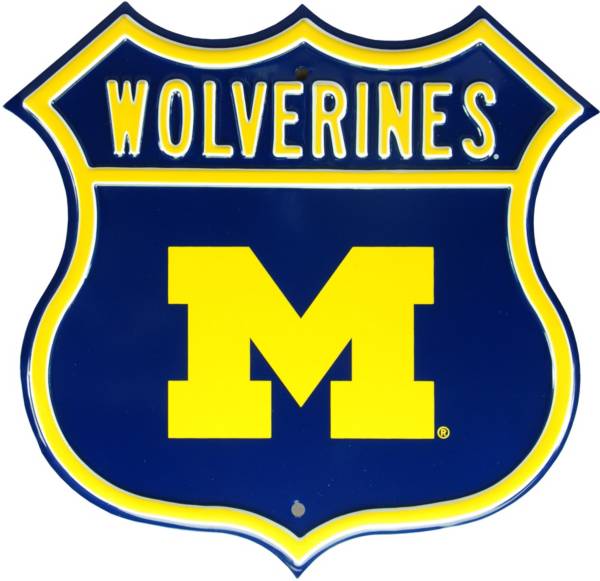 Authentic Street Signs Michigan Wolverines Route Sign