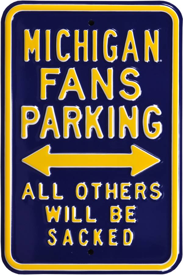 Authentic Street Signs Michigan Wolverines Parking Sign