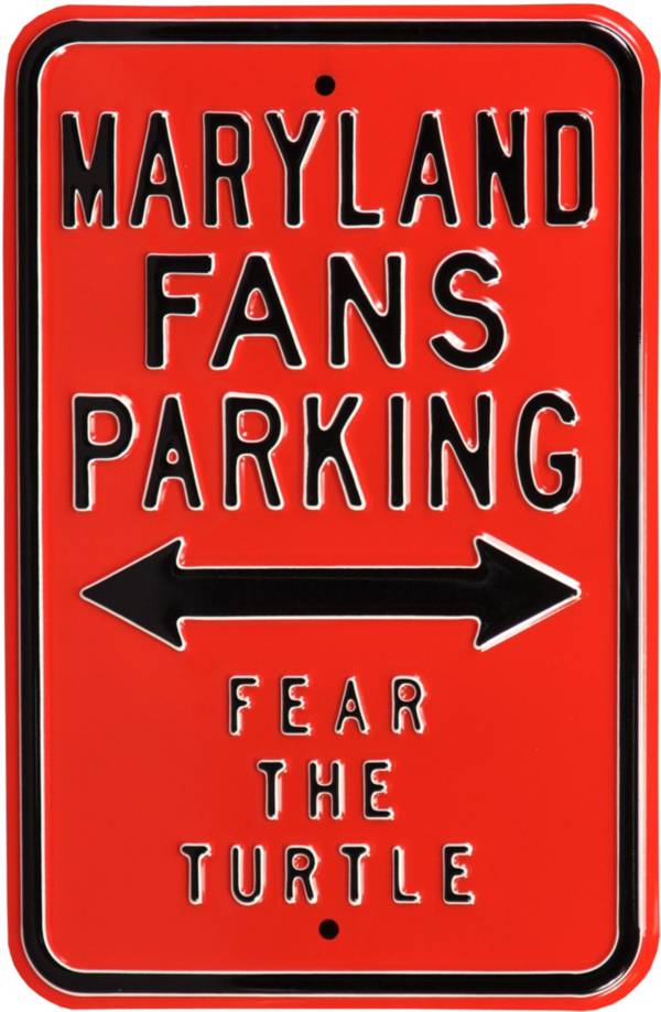 Authentic Street Signs Maryland Terrapins Parking Sign