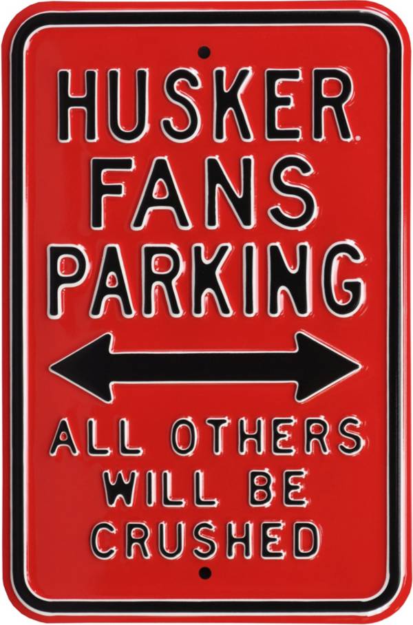 Authentic Street Signs Nebraska Cornhuskers Parking Sign