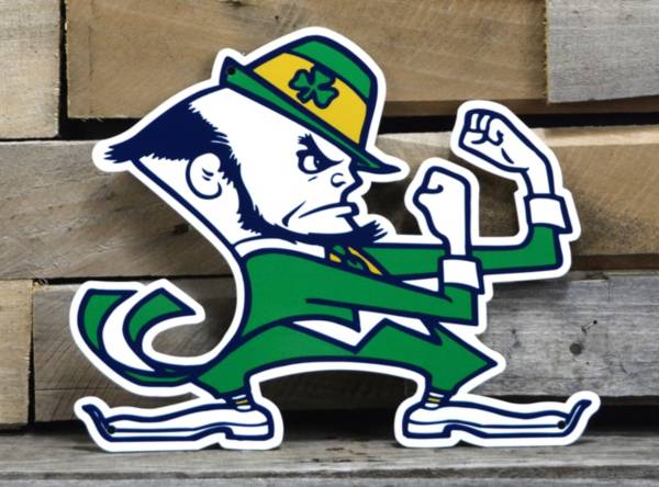 Authentic Street Signs Notre Dame Fighting Irish Steel Mascot Sign