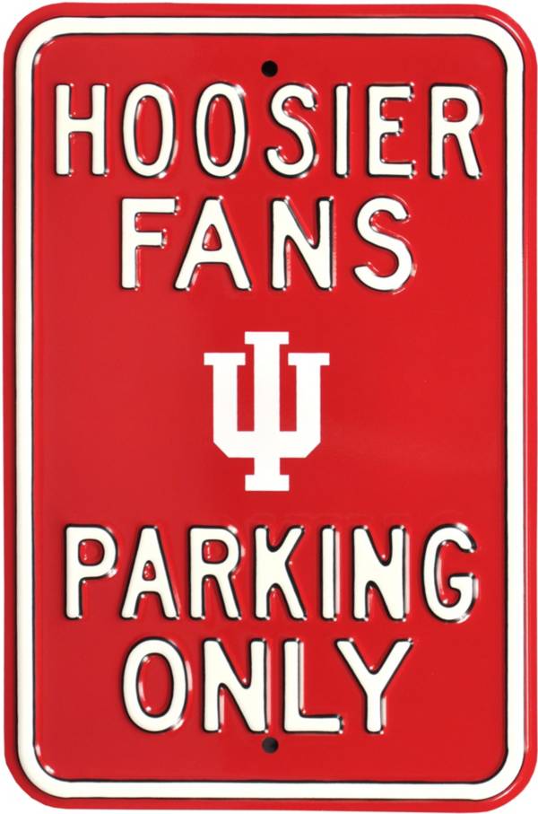 Authentic Street Signs Indiana Hoosiers Parking Sign
