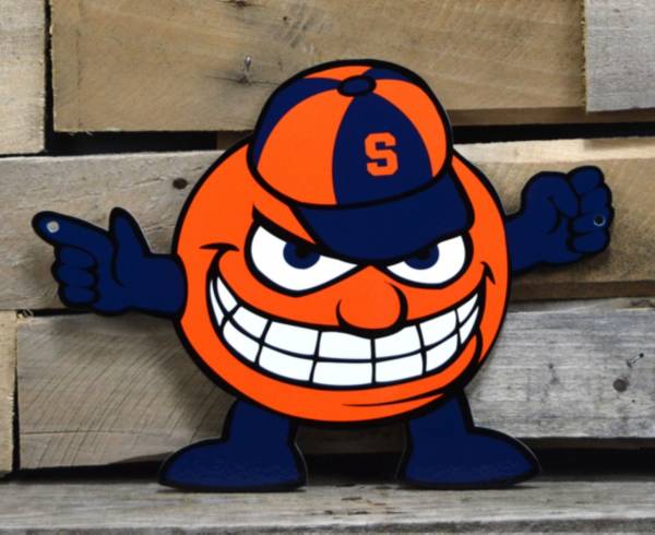 Authentic Street Signs Syracuse Orange Steel Mascot Sign