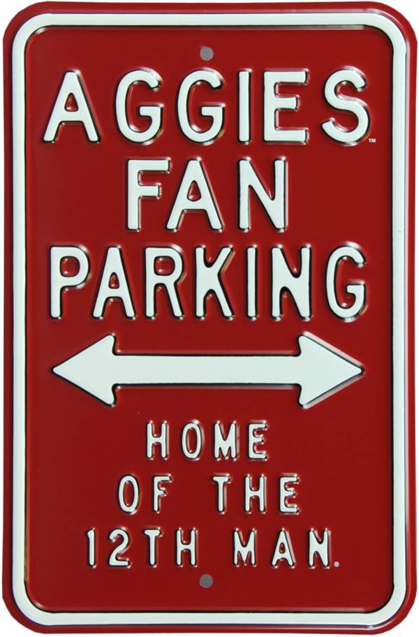 Authentic Street Signs Texas A&M Aggies Parking Sign product image