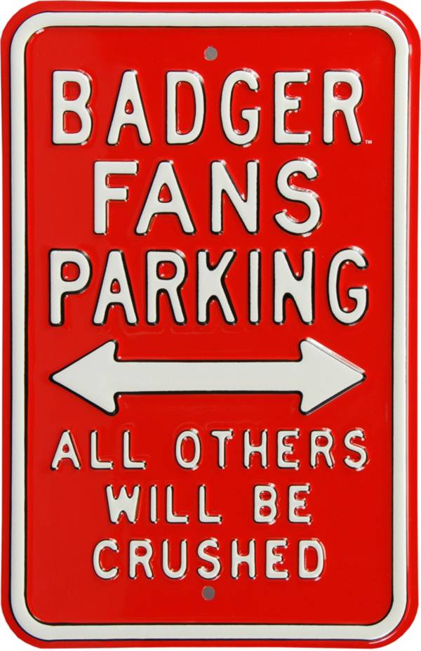 Authentic Street Signs Wisconsin Badgers Parking Sign product image
