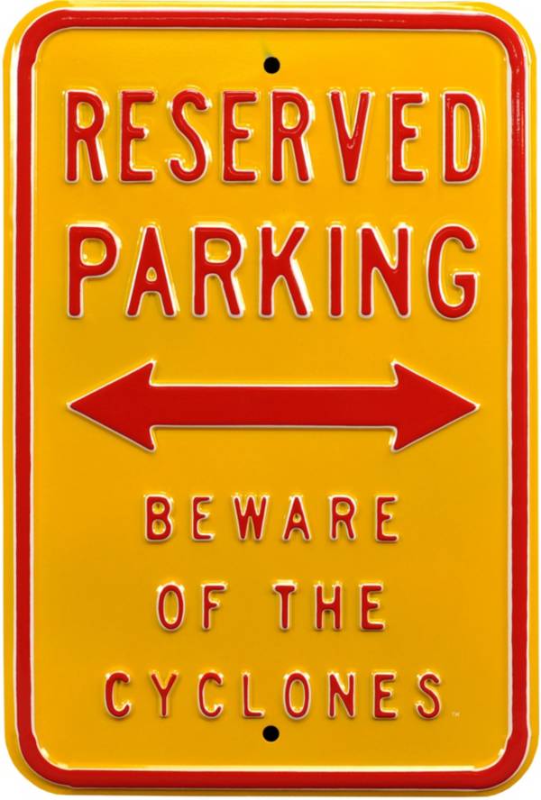 Authentic Street Signs Iowa State Cyclones Reserved Parking Sign product image