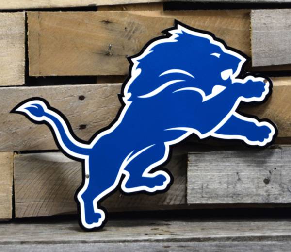 Authentic Street Signs Detroit Lions Steel Logo Sign