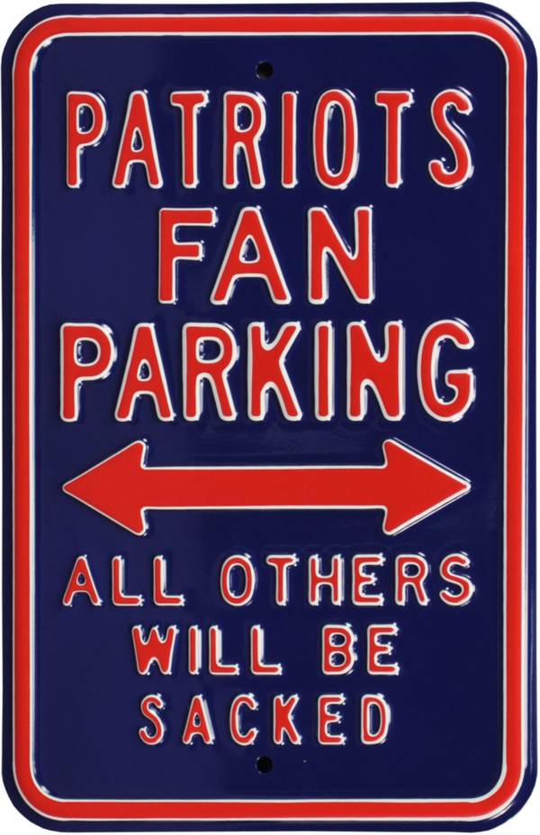 Authentic Street Signs New England Patriots Parking Sign