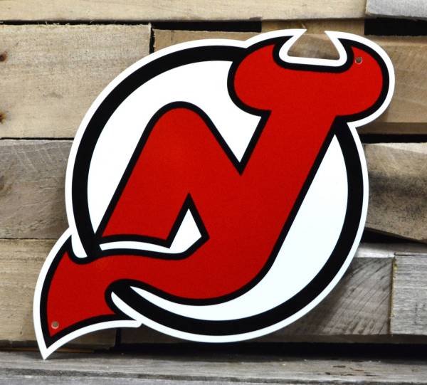 Authentic Street Signs New Jersey Devils Steel Logo Sign