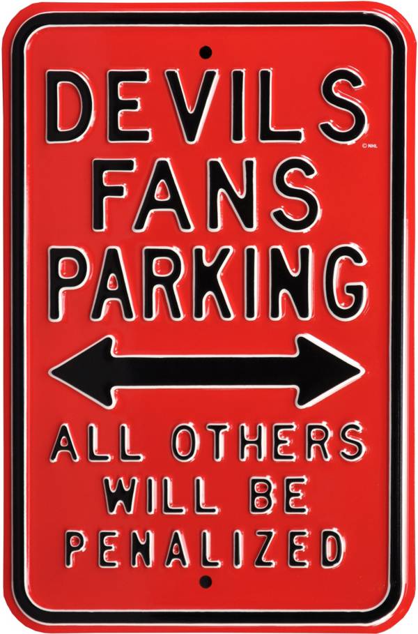 Authentic Street Signs New Jersey Devils Parking Sign