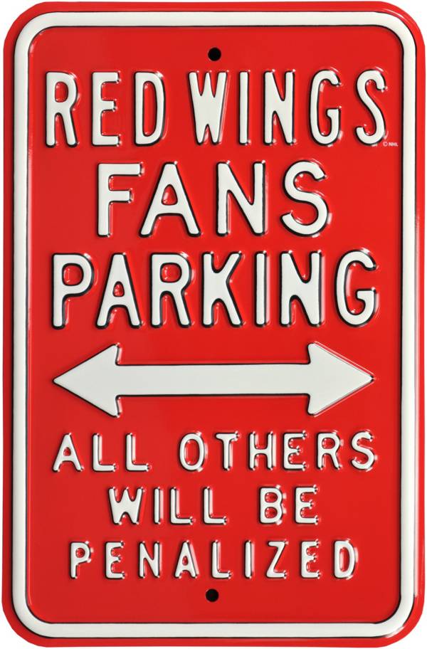 Authentic Street Signs Detroit Redwings Parking Sign