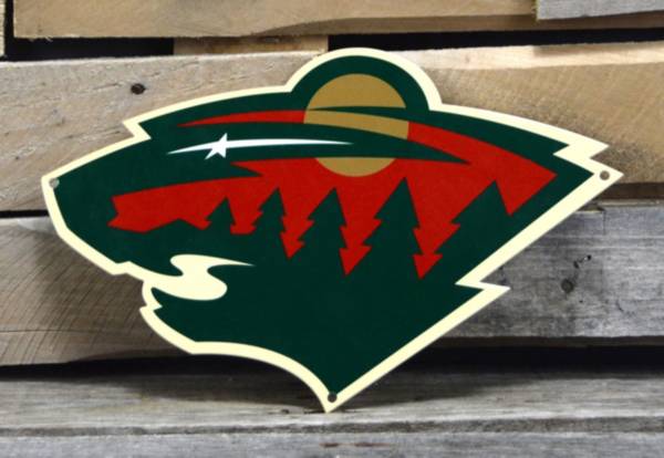 Authentic Street Signs Minnesota Wild Steel Logo Sign