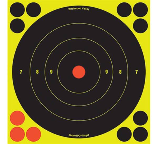Birchwood Casey 6” Shoot-N-C Bull's-Eye Target – 12 pack